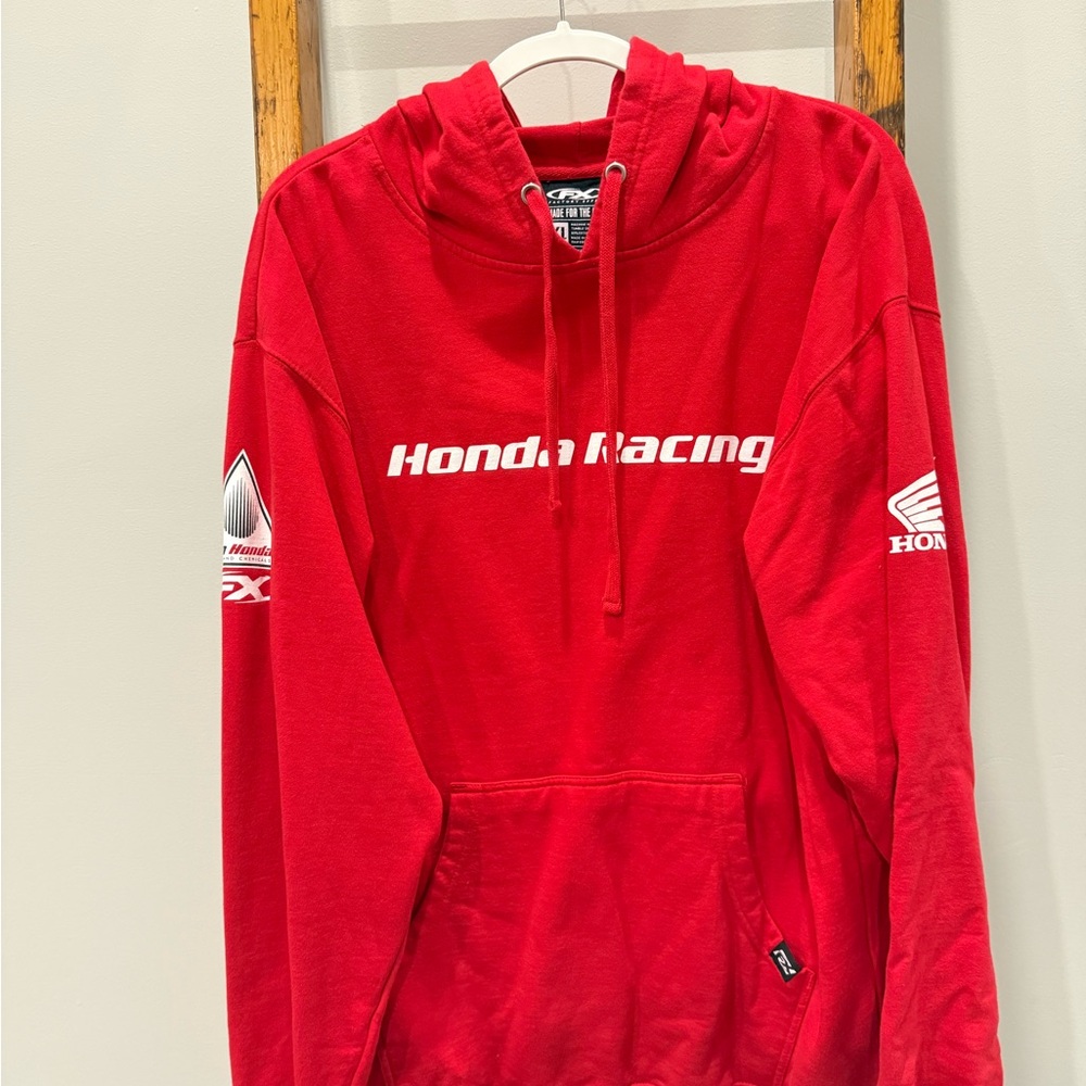 Honda Racing Men's Red Hoodie